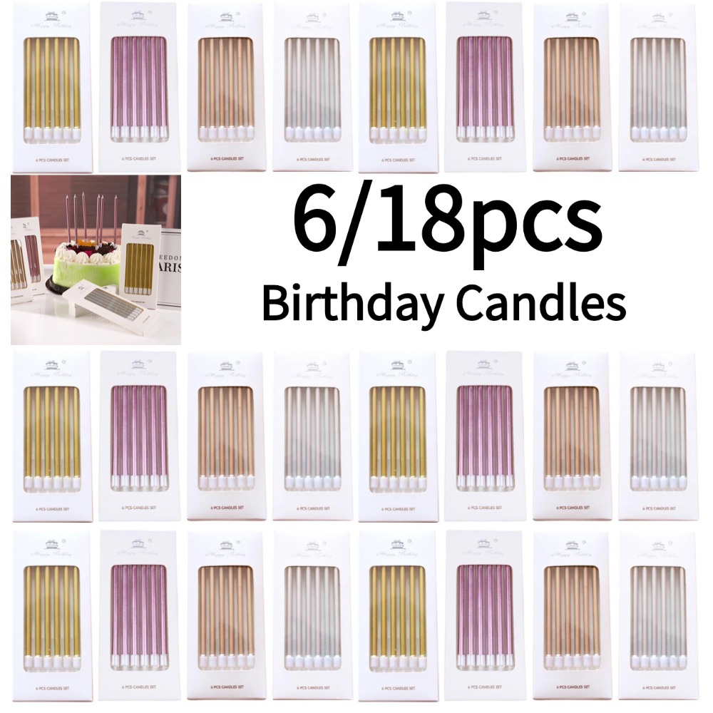 6/18 шт. металлические золотые – обзор и цена Candle Supply